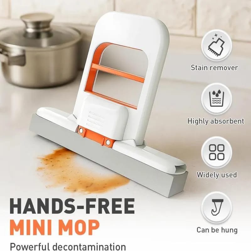 Mini Foldable Mop for Small Spaces | Portable Cleaning Mop