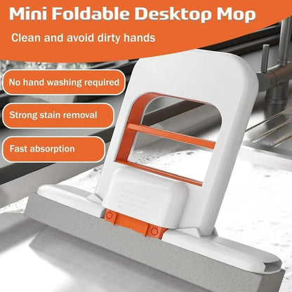 Mini Foldable Mop for Small Spaces | Portable Cleaning Mop